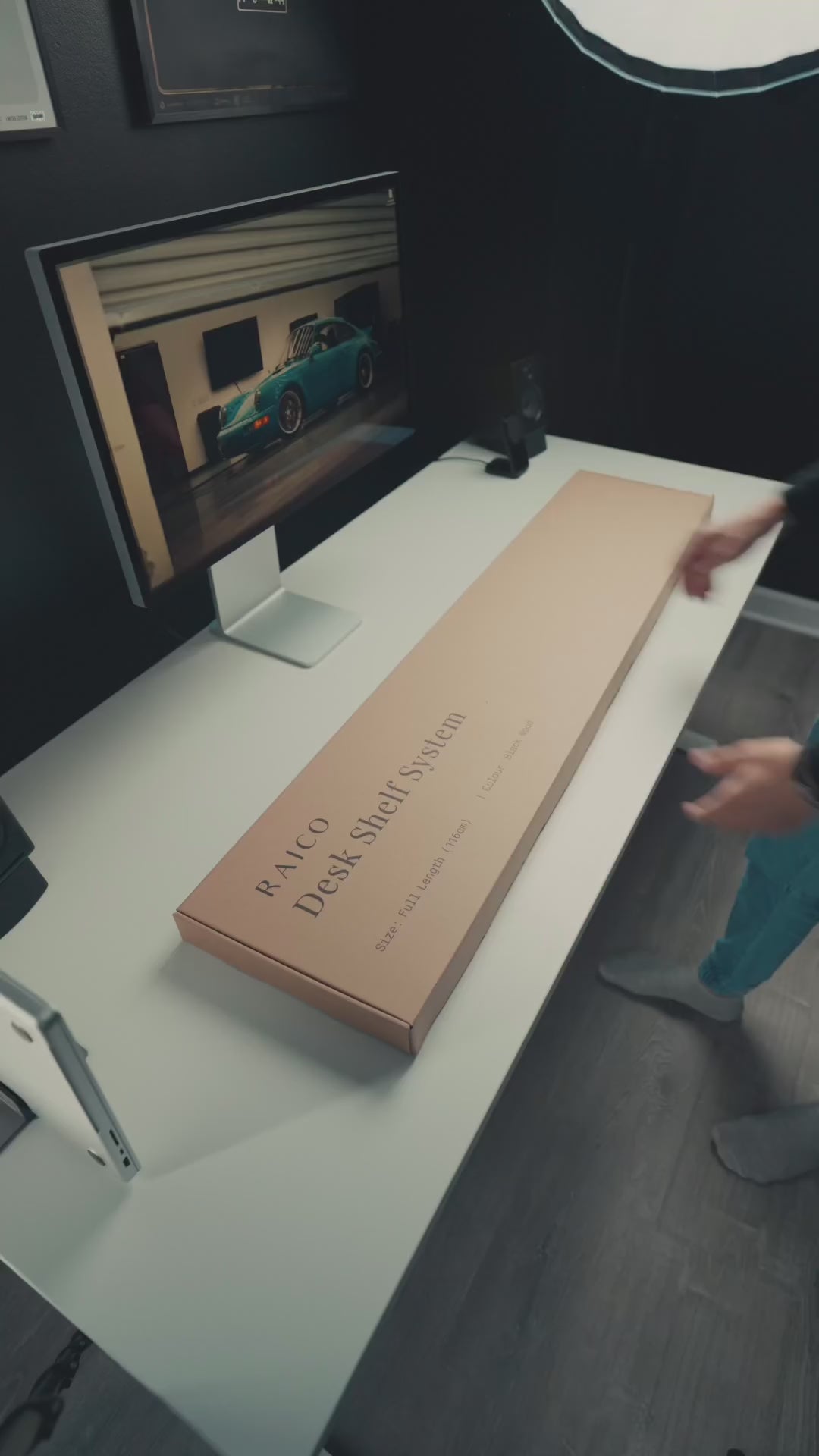 Étagère de bureau tout-en-un 105 cm pour support d'écran, étagère de bureau  en bois et en métal avec rehausseur d'écran, cadeau de Noël pour bureau à  domicile -  Canada